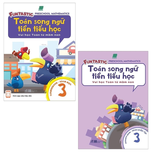 combo toán song ngữ tiền tiểu học 3 (bộ 2 cuốn)