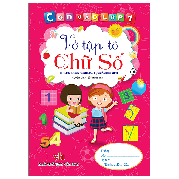 con vào lớp 1 - vở tập tô chữ số