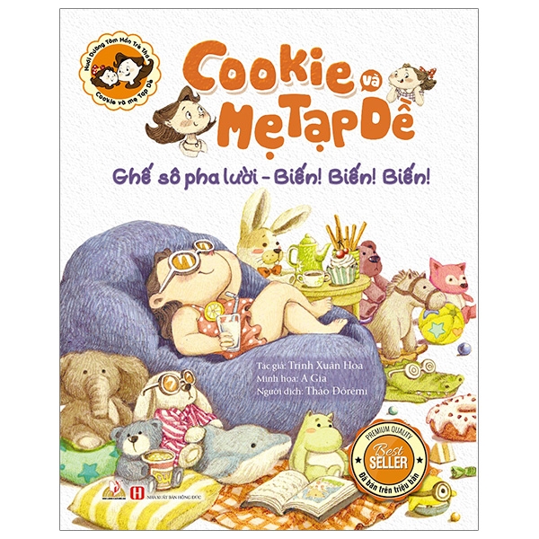 cookie và mẹ tạp dề - ghế sô pha lười - biến! biến! biến!