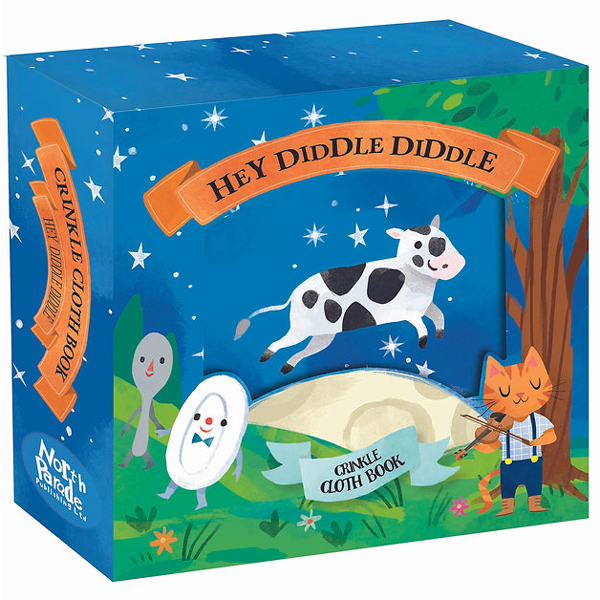 crinkly cloth book - hey, diddle, diddle