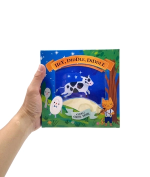 crinkly cloth book - hey, diddle, diddle - Ảnh 5