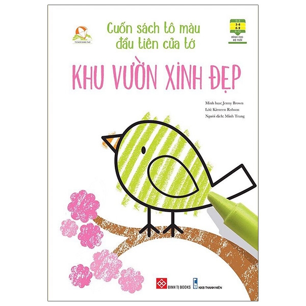 cuốn sách tô màu đầu tiên của tớ - khu vườn xinh đẹp