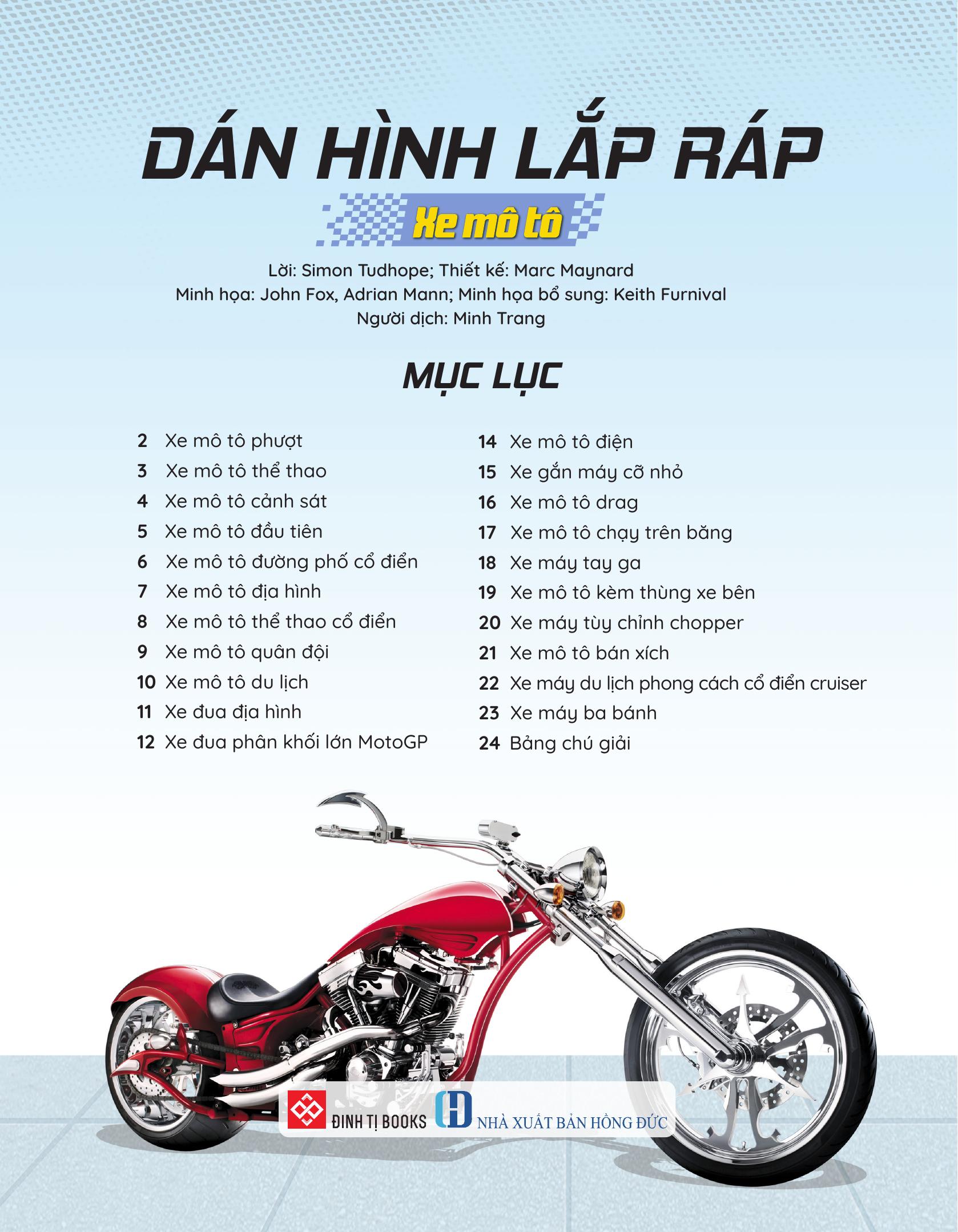 Dán Hình Lắp Ráp - Xe Mô Tô - Ảnh 3