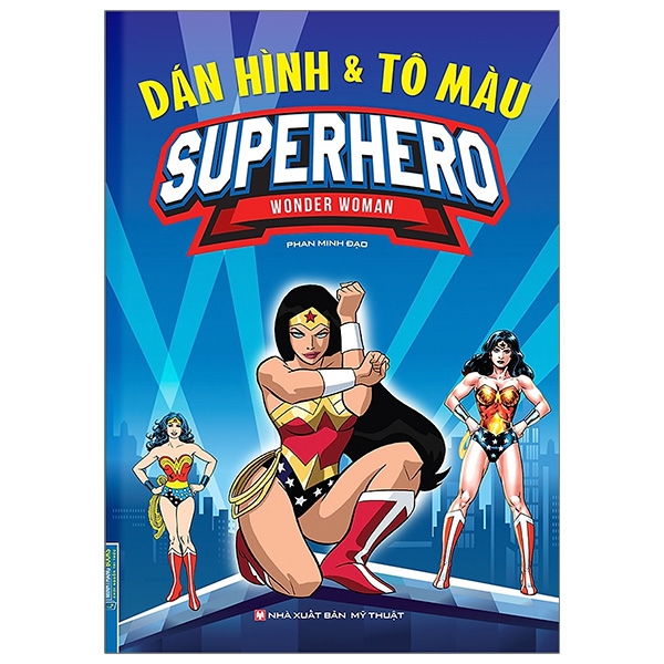 dán hình & tô màu superhero - wonderman