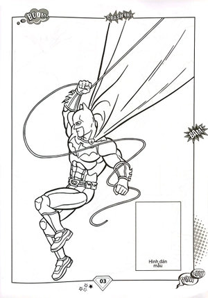 dán hình và tô màu - superhero - batman (tái bản 2023) - Ảnh 4