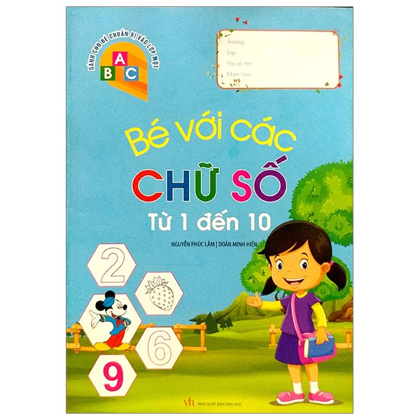 dành cho bé chuẩn bị vào lớp 1 - bé với các chữ số từ 1 đến 10