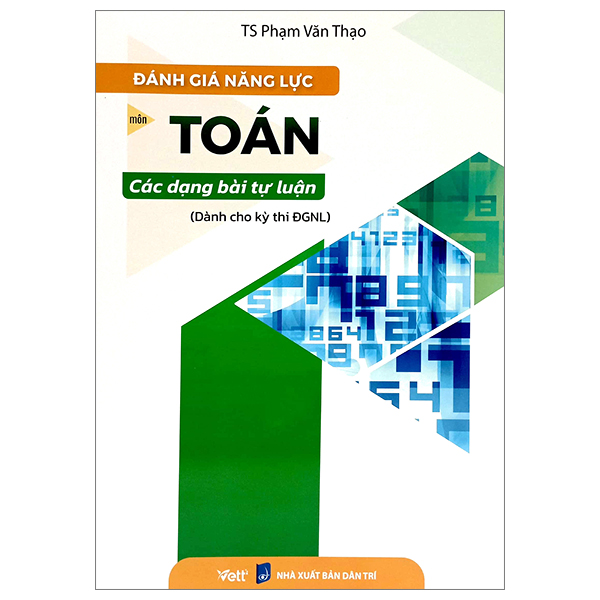 đánh giá năng lực môn toán các dạng bài tự luận (dành cho kỳ thi đgnl)