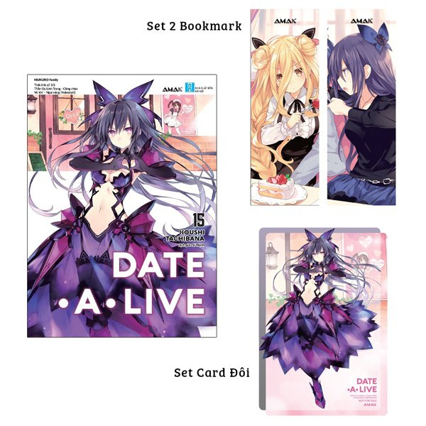 date a live - tập 15 - mukuro family - tặng kèm 2 bookmark + 1 set card đôi