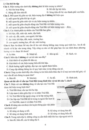 đề kiểm tra đánh giá năng lực môn lịch sử - địa lí lớp 6: phần địa lí - Ảnh 7