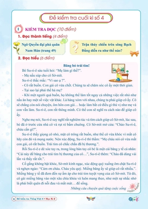 đề kiểm tra tiếng việt 4 - học kì 2 (cánh diều) - Ảnh 3
