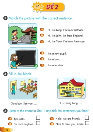đề ôn luyện và kiểm tra định kỳ - tiếng anh 4 ( theo chương trình tiếng anh tiểu học do bộ giáo dục và đào tạo ban hành) - Ảnh 7
