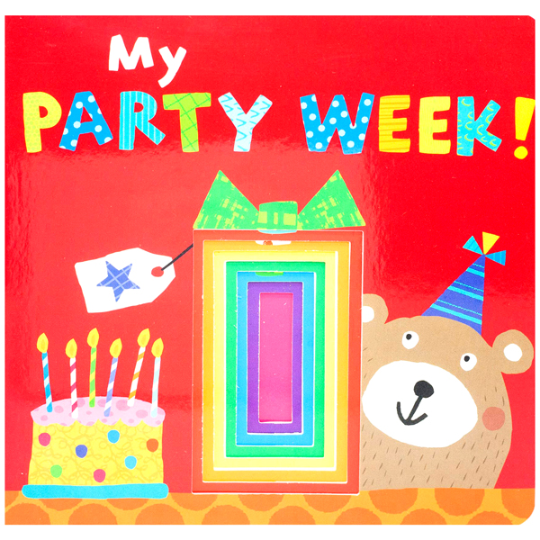 die-cut book - my party week