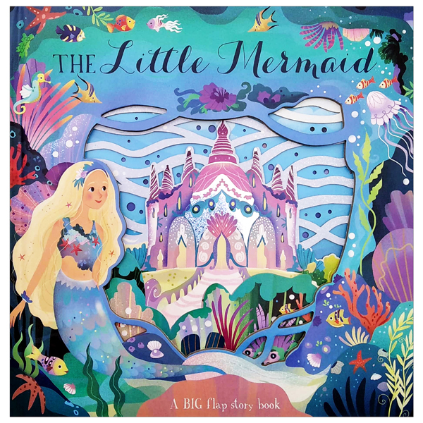 die-cut book - the little mermaid