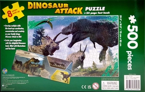 dinosaur attack- jigsaw puzzle and fact book (500 pieces) - Ảnh 11