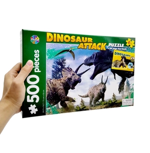 dinosaur attack- jigsaw puzzle and fact book (500 pieces) - Ảnh 21