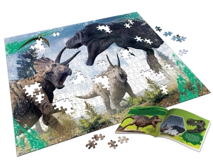 dinosaur attack- jigsaw puzzle and fact book (500 pieces) - Ảnh 6