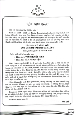 đột phá kỹ năng viết qua các đề và bài văn đặc sắc 9 (biên soạn theo chương trình gdpt mới) - Ảnh 3