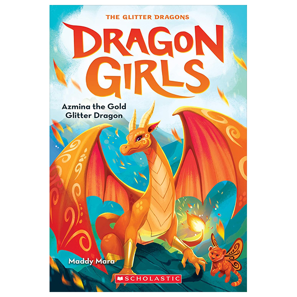 dragon girls - book 1 - azmina the gold glitter dragon