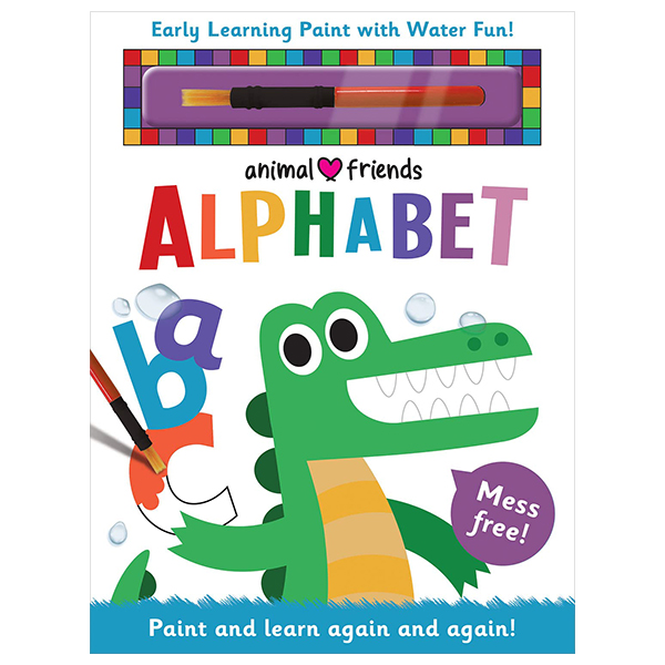 early learning magic water colouring - animal friends alphabet