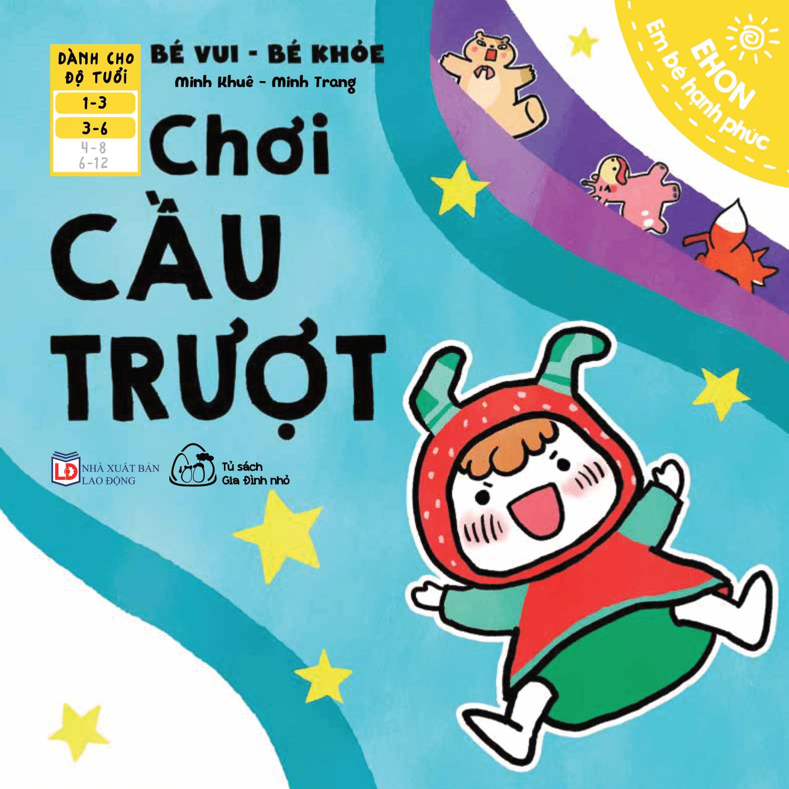 ehon em bé hạnh phúc - bé vui bé khỏe: chơi cầu trượt (dành cho bé 1-6 tuổi) - Ảnh 10