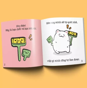 ehon maru - những mẩu chuyện vụn vặt của maru - maru quét nhà (2 - 8 tuổi) (tái bản 2019) - Ảnh 3