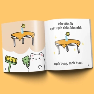 ehon maru - những mẩu chuyện vụn vặt của maru - maru quét nhà (2 - 8 tuổi) (tái bản 2019) - Ảnh 4