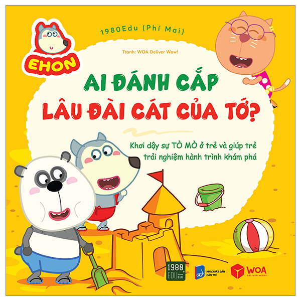 ehon wolfoo - ai đánh cắp lâu đài cát của tớ