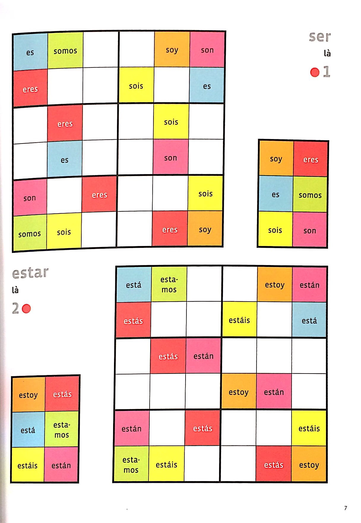 espanol wodoku (a1-a2) - vui học từ vựng với ô chữ sudoku - Ảnh 4