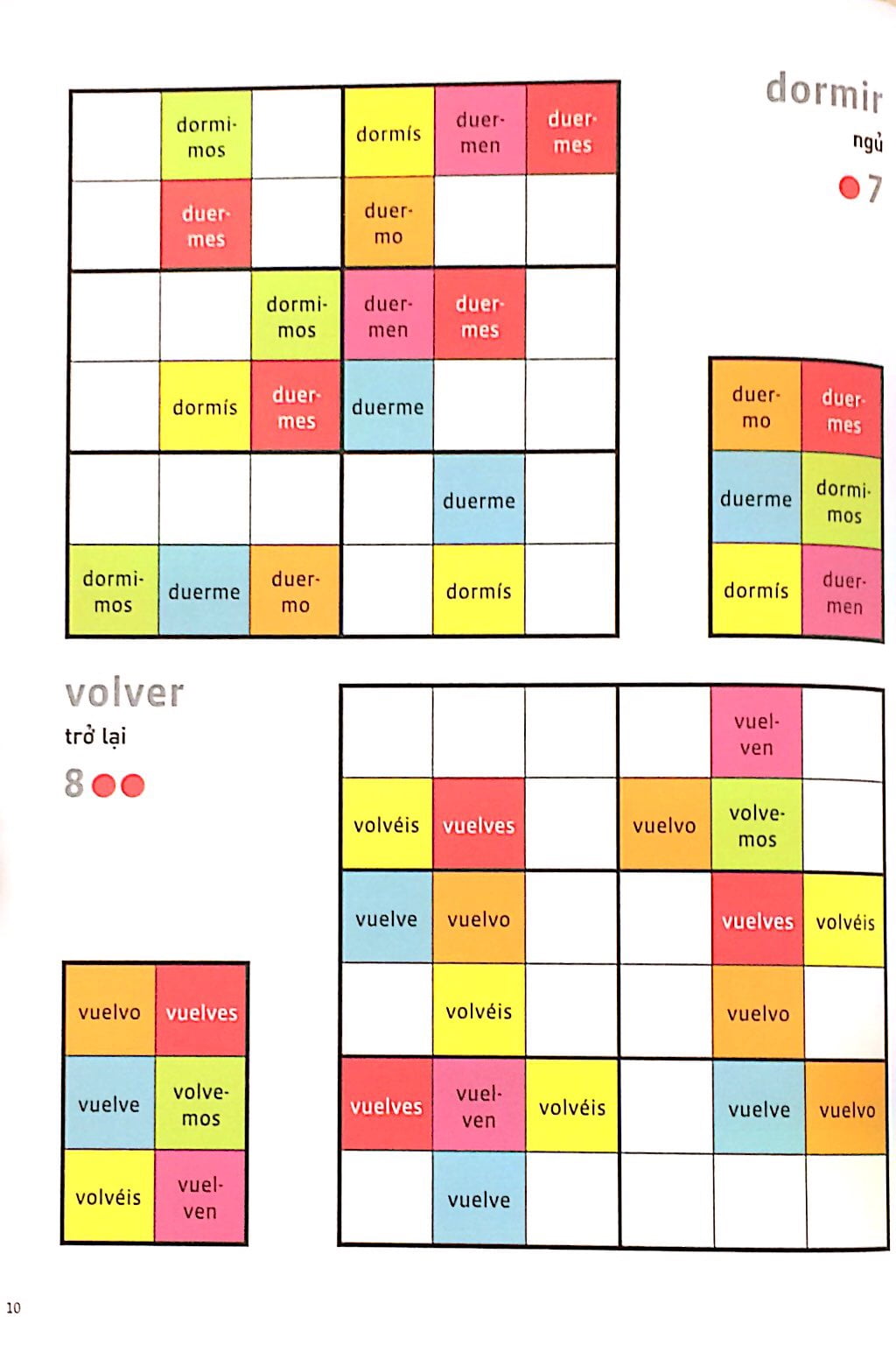 espanol wodoku (a1-a2) - vui học từ vựng với ô chữ sudoku - Ảnh 7