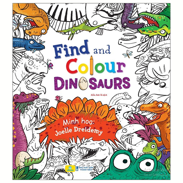 Find And Colour - Dinosaurs