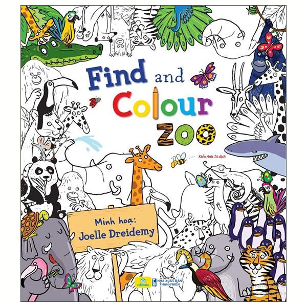 Find And Colour - Zoo