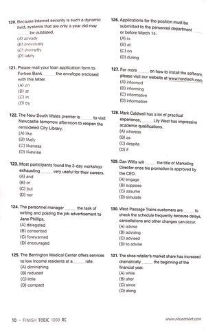 finish toeic 1000 lc reading comprehension - Ảnh 6