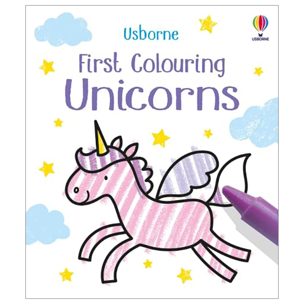 first colouring unicorns