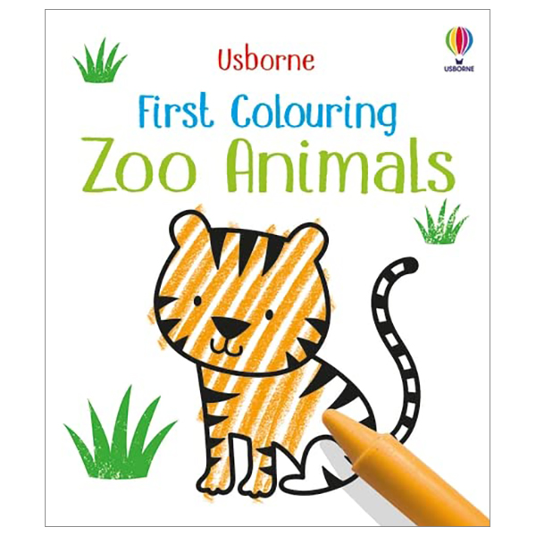 first colouring zoo animals