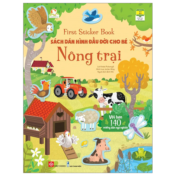 first sticker book - sách dán hình đầu đời cho bé - nông trại