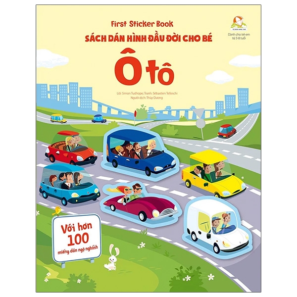 first sticker book - sách dán hình đầu đời cho bé - ô tô