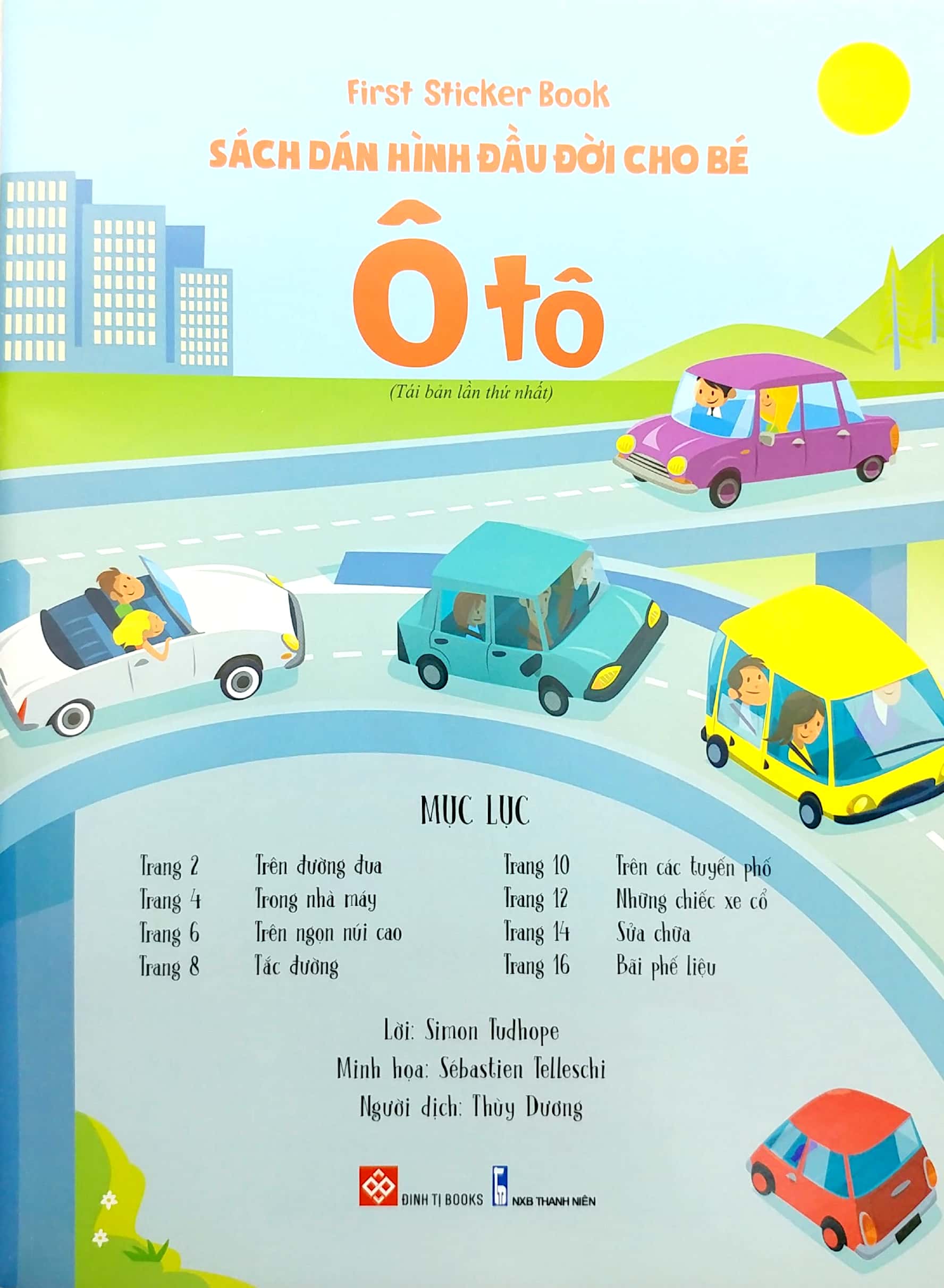 first sticker book - sách dán hình đầu đời cho bé - ô tô - Ảnh 4