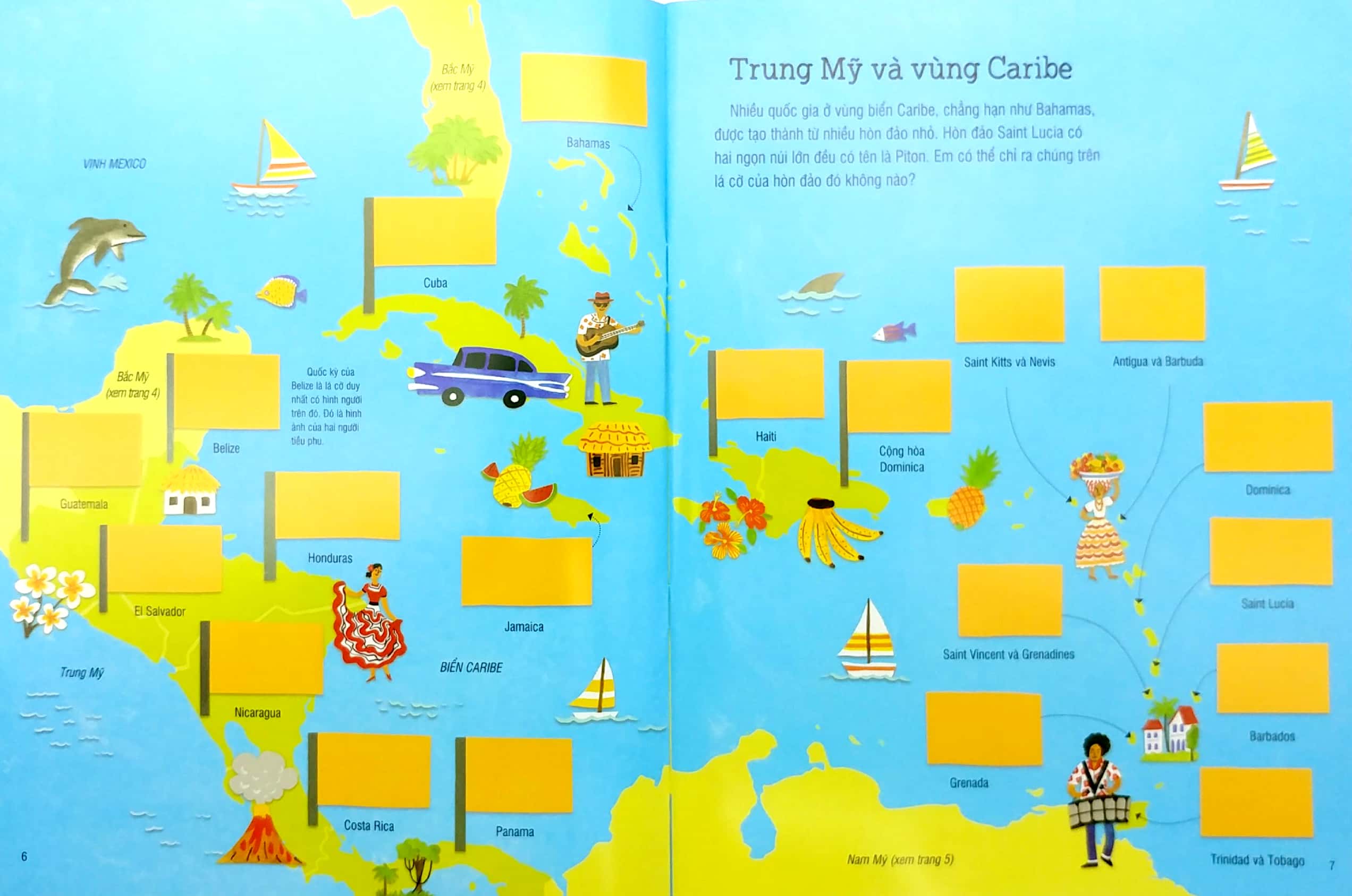 first sticker book - sách dán hình đầu đời cho bé - quốc kỳ các nước - Ảnh 6