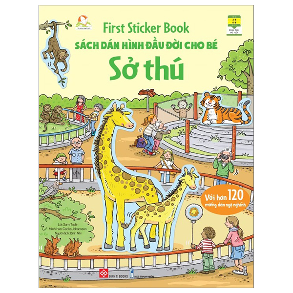 first sticker book - sách dán hình đầu đời cho bé - sở thú