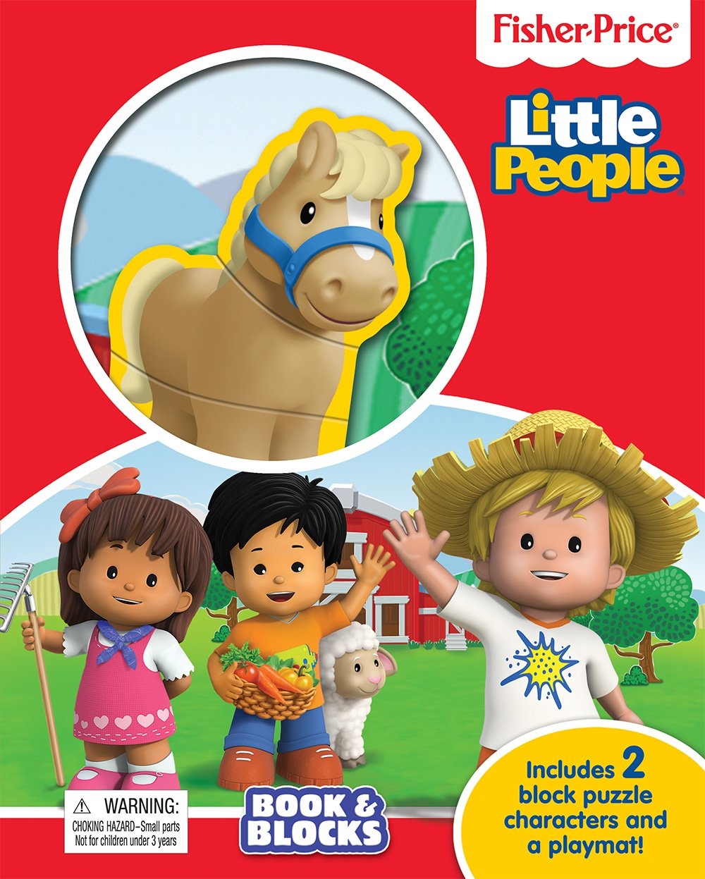 fisher price little people book & blocks