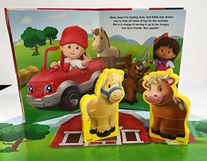 fisher price little people book & blocks - Ảnh 3