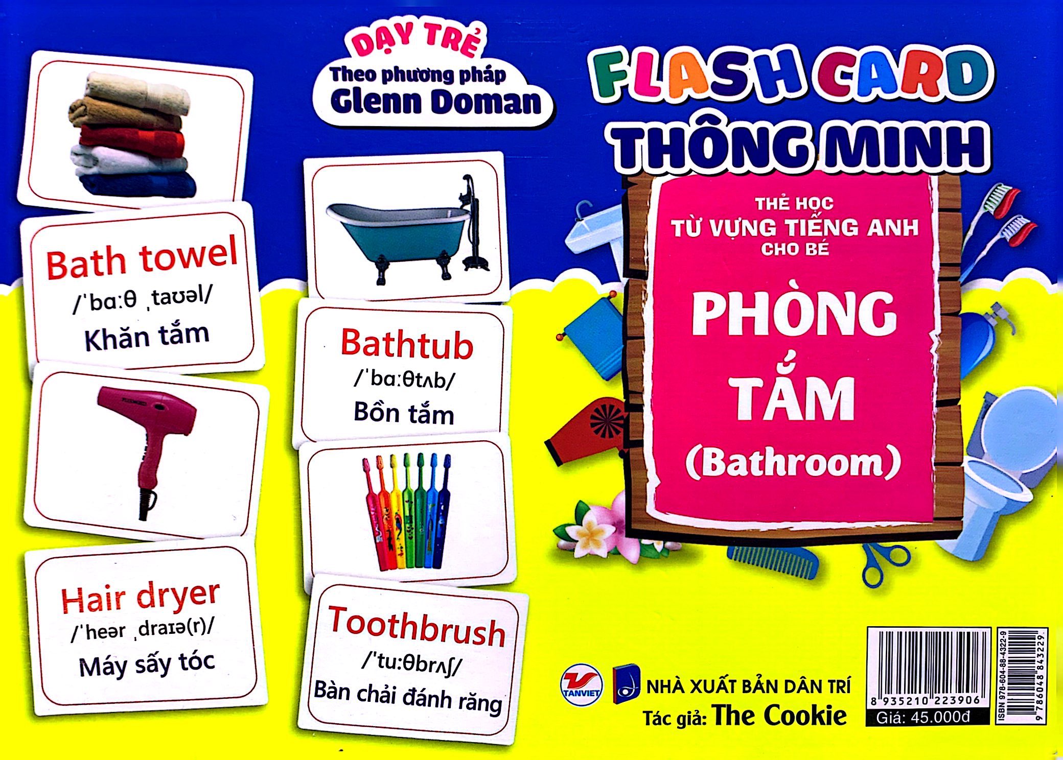 flash card thông minh - phòng tắm