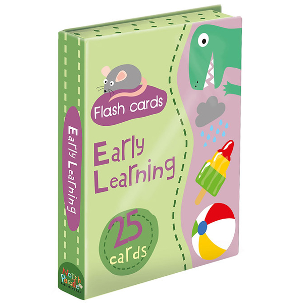 flash cards - early learning green (25 cards)