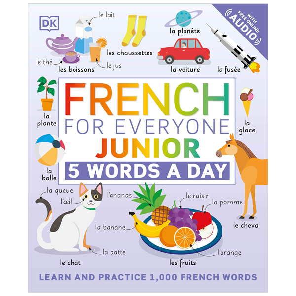 french for everyone junior 5 words a day: learn and practise 1,000 french words