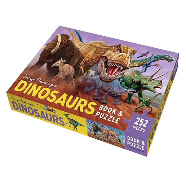 garry fleming's dinosaurs - book & jigsaw vol. 2