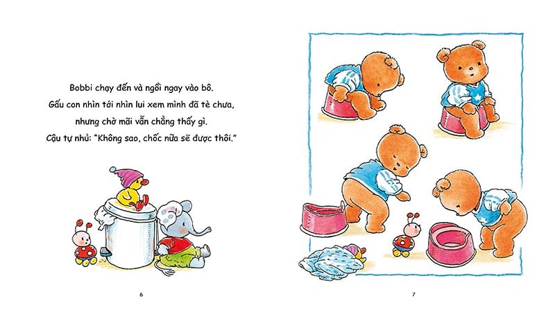 gấu bobbi tập ngồi bô - Ảnh 5