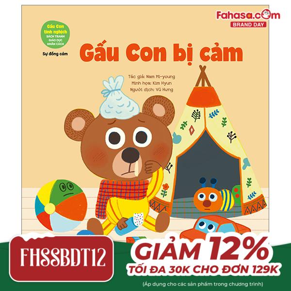 gấu con tinh nghịch - sự đồng cảm: gấu con bị cảm