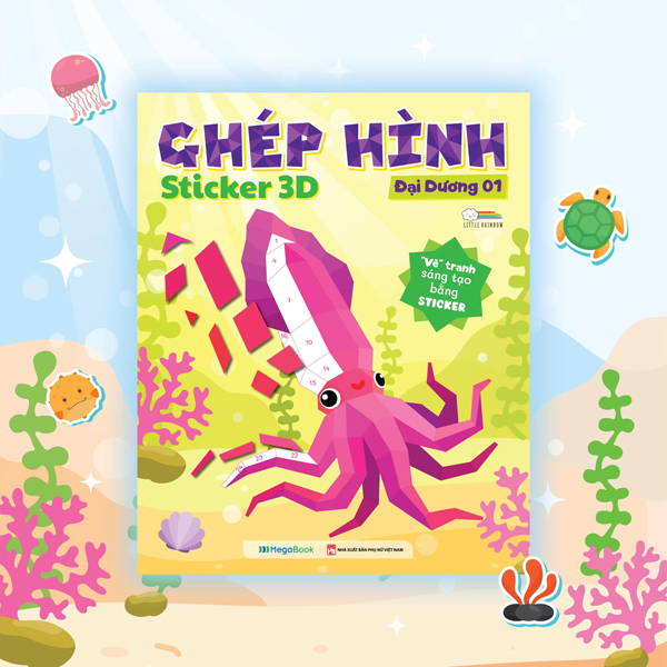 Ghép Hình Sticker 3D - Đại Dương 03 - Ảnh 8