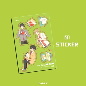 gia đình hủ nam - tập 4 - tặng kèm bìa áo + sticker + film card nhà ba người - Ảnh 5