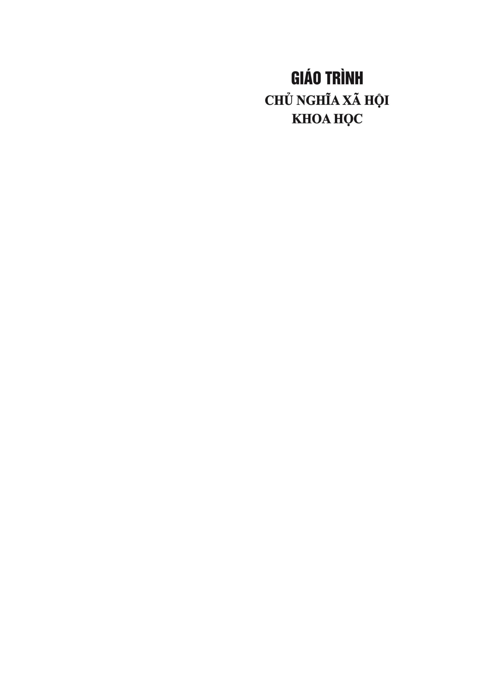 giáo trình chủ nghĩa xã hội khoa học (dành cho bậc đại học hệ không chuyên lý luận chính trị) - Ảnh 2